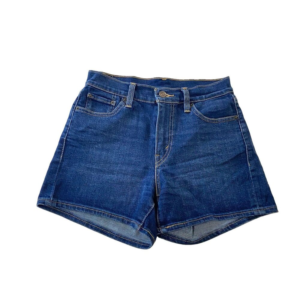 Levi's Women's Blue Denim High Rise Shorts Size 26 S/XS Style 32693-0019⁠ Y2K